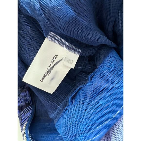 Georges Hobeika Rainbow Beaded Sleeveless Train Gown US8 $9256 - Picture 8 of 9